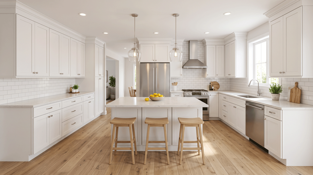 a freshly renovated, move-in-ready kitchen